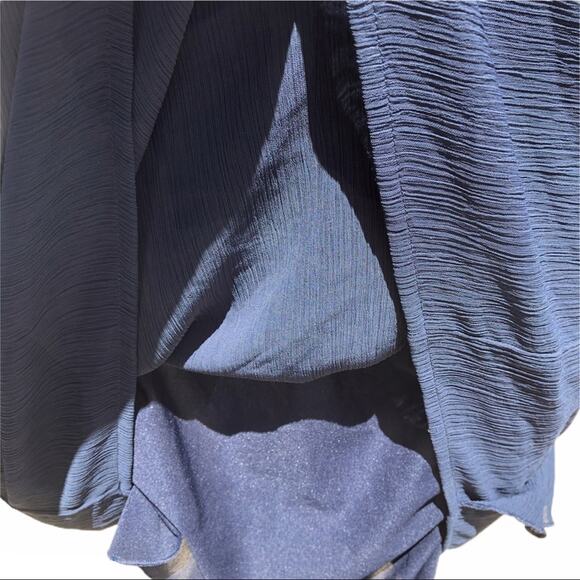 Esprit de corps navy blue dress tie in back ruffle size 4 - Picture 6 of 9